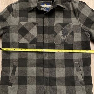 U.S Polo ASSN. Mens Plaid Casual Jacket
